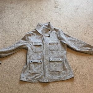 Patagonia grey jacket.